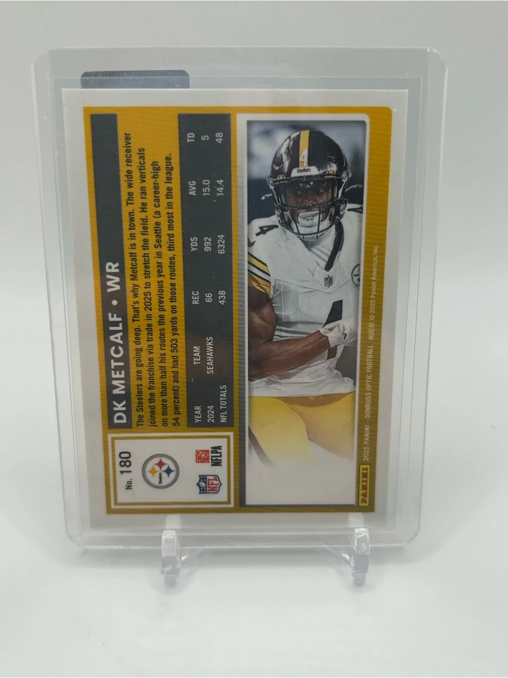 DK Metcalf Pittsburgh Steelers Football Card 🏈